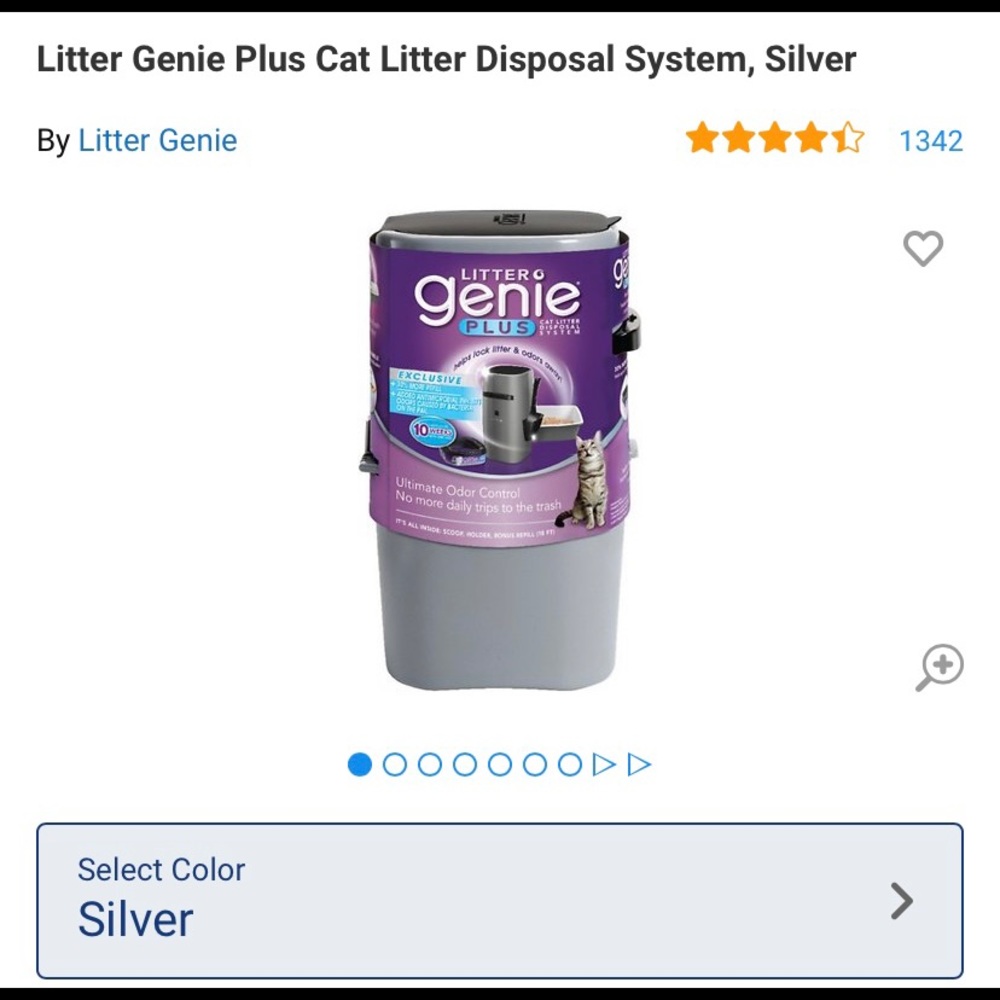 Litter Genie Plus Odor Lock Trashcan